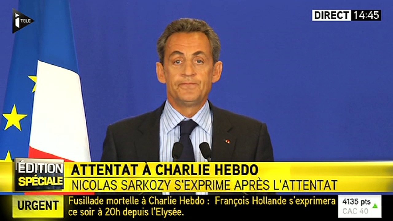 Nicolas Sarkozy : "Notre démocratie est attaquée"