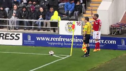 Paul Quinn scores first ever goal for Ross county
