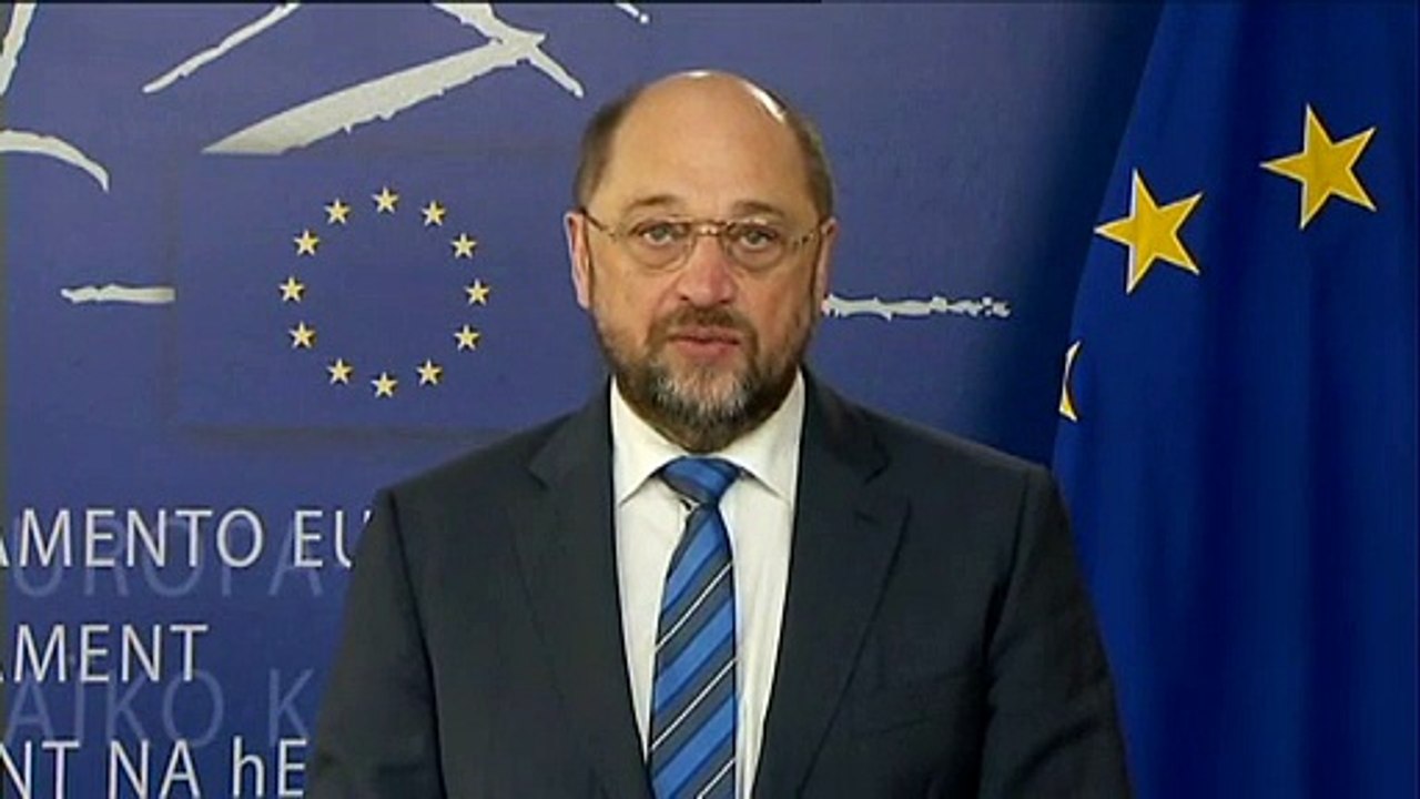 Réaction de Martin Schulz - président du parlement européen - Charlie Hebdo