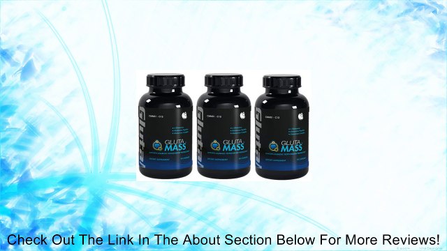 Gluta-Mass Muscle Growth L-Glutamine Glutamine Peptides 450mg 270 Capsules 3 Bottles Review