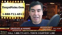 Atlanta Hawks vs. Memphis Grizzlies Free Pick Prediction NBA Pro Basketball Odds Preview 1-7-2015