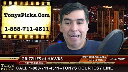 Atlanta Hawks vs. Memphis Grizzlies Free Pick Prediction NBA Pro Basketball Odds Preview 1-7-2015