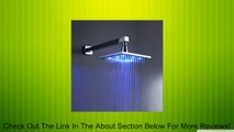 Sprinkle� Wall Mount Color Changing Led Bathroom Bath Mixer Taps Shower Faucet with 8 Inch Shower Head and Handheld Shower Mixer Taps Lavatory Plumbing Fixtures Shower System with Shower Arm and Handheld Shower Head Holder Water Flow Powered Review
