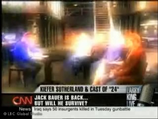 Cast of 24 on Larry King Live - Part 4