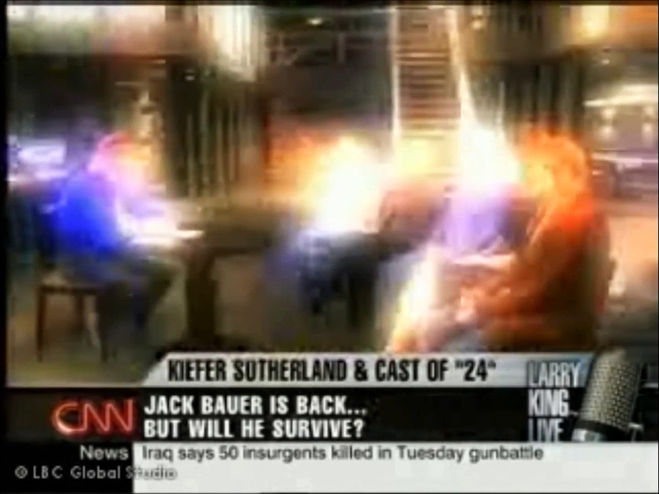 Cast of 24 on Larry King Live - Part 4