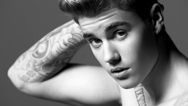 Justin Bieber and Lara Stone in Calvin Klein Jeans tv ads