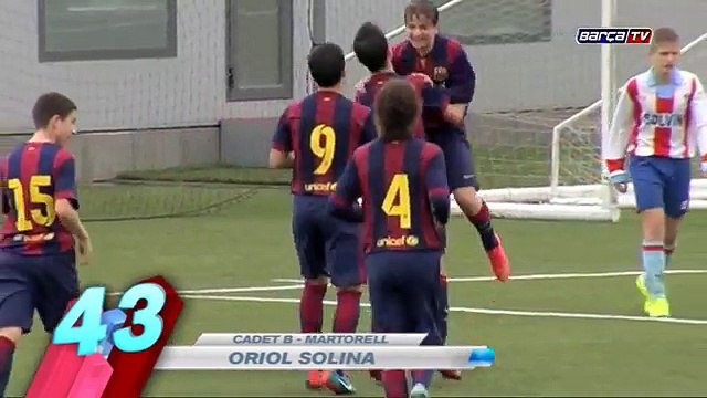 Não perca estes golaços, do ano de 2014, dos garotos da base do Barcelona