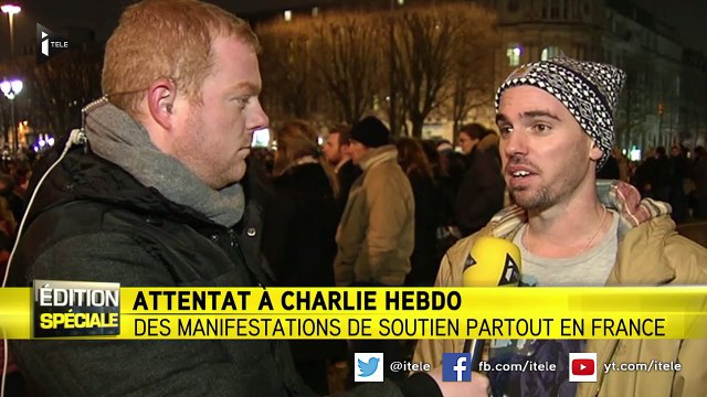 Charlie Hebdo : des milliers de personnes rassemblées en France
