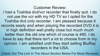 Selected DVD Recorder By Toshiba Consumer Review