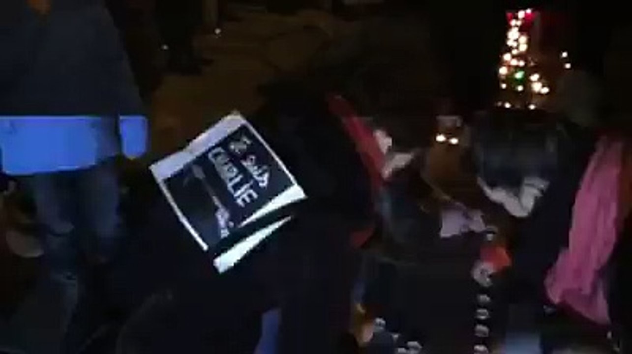 Rassemblement de soutien à Charlie Hebdo (Annecy, 07-01-15)