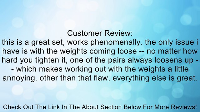 One Pair of Adjustable Dumbbells Cast Iron Total 105 Lbs (2 X 52.5 Lbs) Review