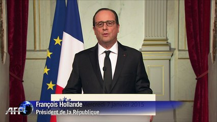 Attentat à Charlie Hebdo: Hollande appelle au "rassemblement"