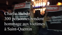 Charlie Hebdo : 300 personnes rendent hommage aux victimes à Saint-Quentin