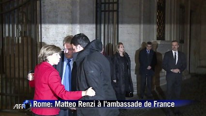 Charlie Hebdo: "on est tous Français", déclare Matteo Renzi