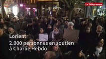 Lorient. 2.000 personnes en soutien à Charlie Hebdo