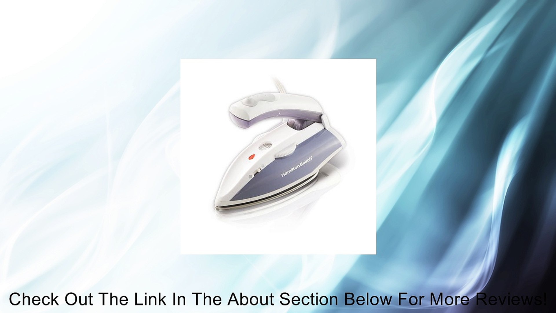 ⁣Hamilton Beach - Travel Iron/Steamer Review