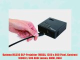 Optoma ML550 DLP-Projektor (WXGA 1280 x 800 Pixel Kontrast 10000:1 500 ANSI Lumen HDMI USB)