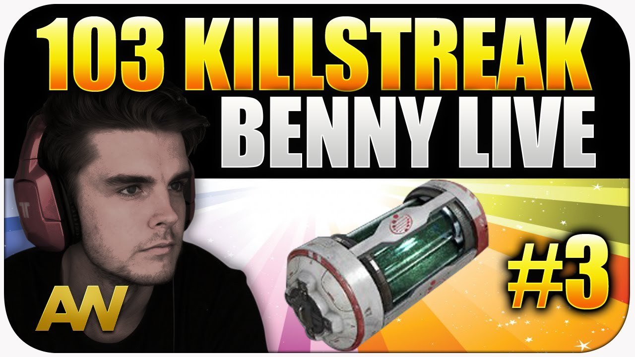 CoD AW: 103 KILLSTREAK + DNA Bomb "Best Scorestreaks" Benny Live #3 (Advanced Warfare Multiplayer)