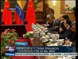 China y Venezuela firmaron convenios por más de 20 mil mdd