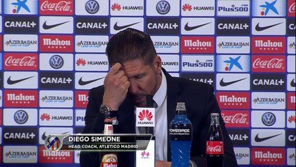 Simeone, tras la victoria ante el Real Madrid