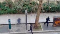 Multiple videos show Paris gunmen fleeing scene