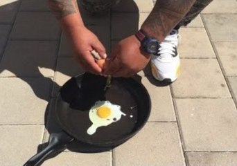 Imagine Being So Hot You Can Cook Eggs on Your Drive