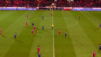 Red card after player takes out two opponents with one tackle!