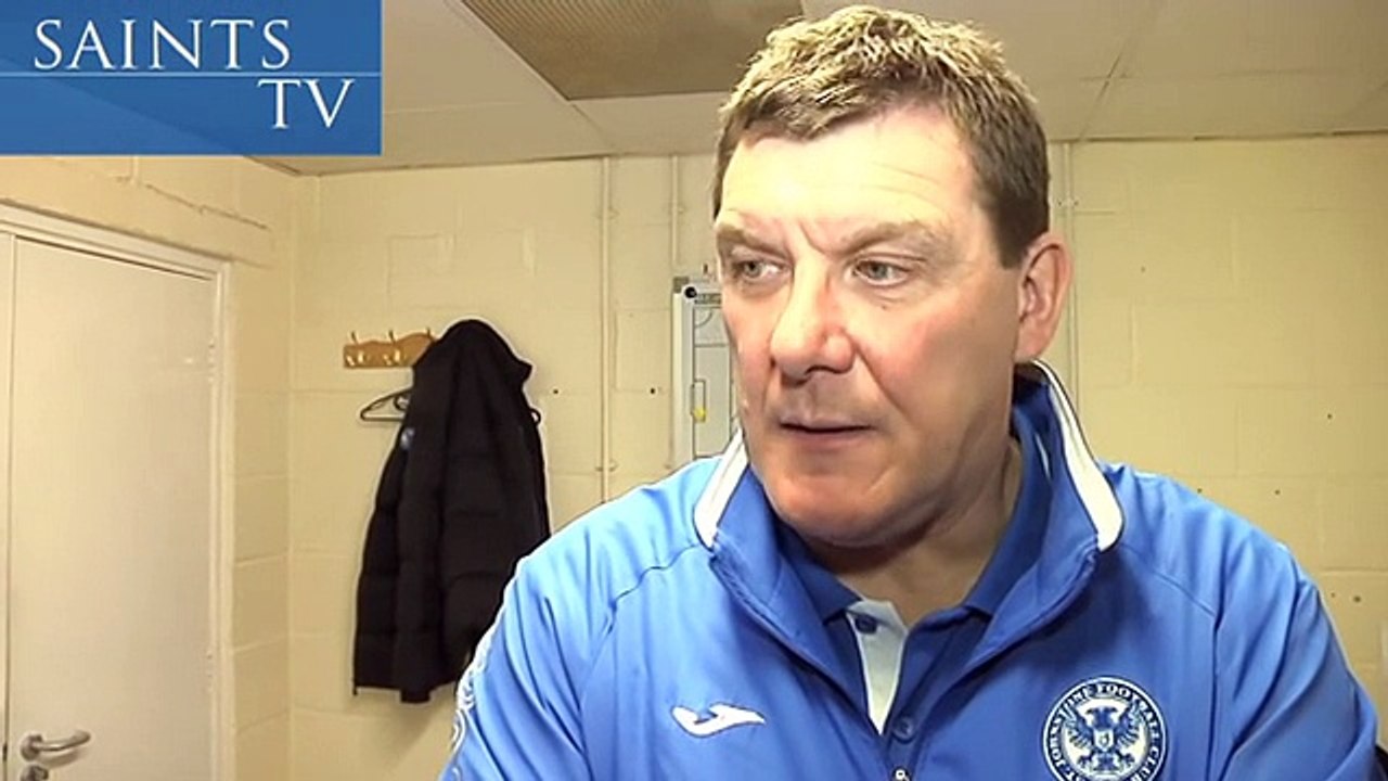 St. Johnstone - pre match v Inverness - Tommy Wright 10-5-14