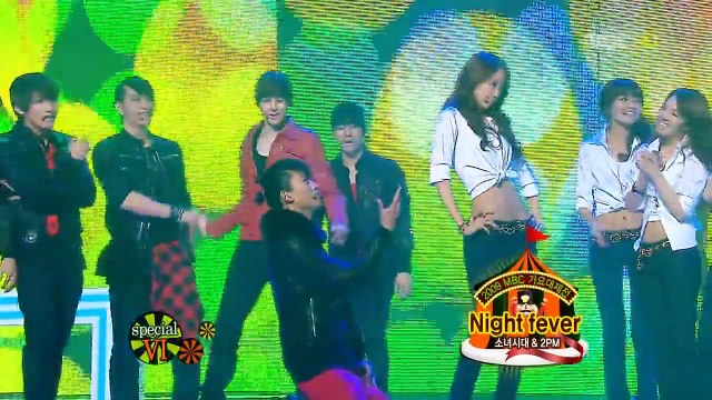 HD SNSD & 2PM Dance - Night Fever @ Gayo Festival 4_8 Dec31.2009 GIRLS_ GENERATION Live 720p