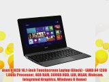 Asus X102B 10.1-inch Touchscreen Laptop (Black) - (AMD A4 1200 1.0GHz Processor 4GB RAM 500GB