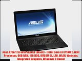 Asus X75A 173inch Laptop Black Intel Core i3 3110M 24GHz Processor 6GB RAM 1TB HDD DVDSM DL LAN WLAN Webcam Integrated G