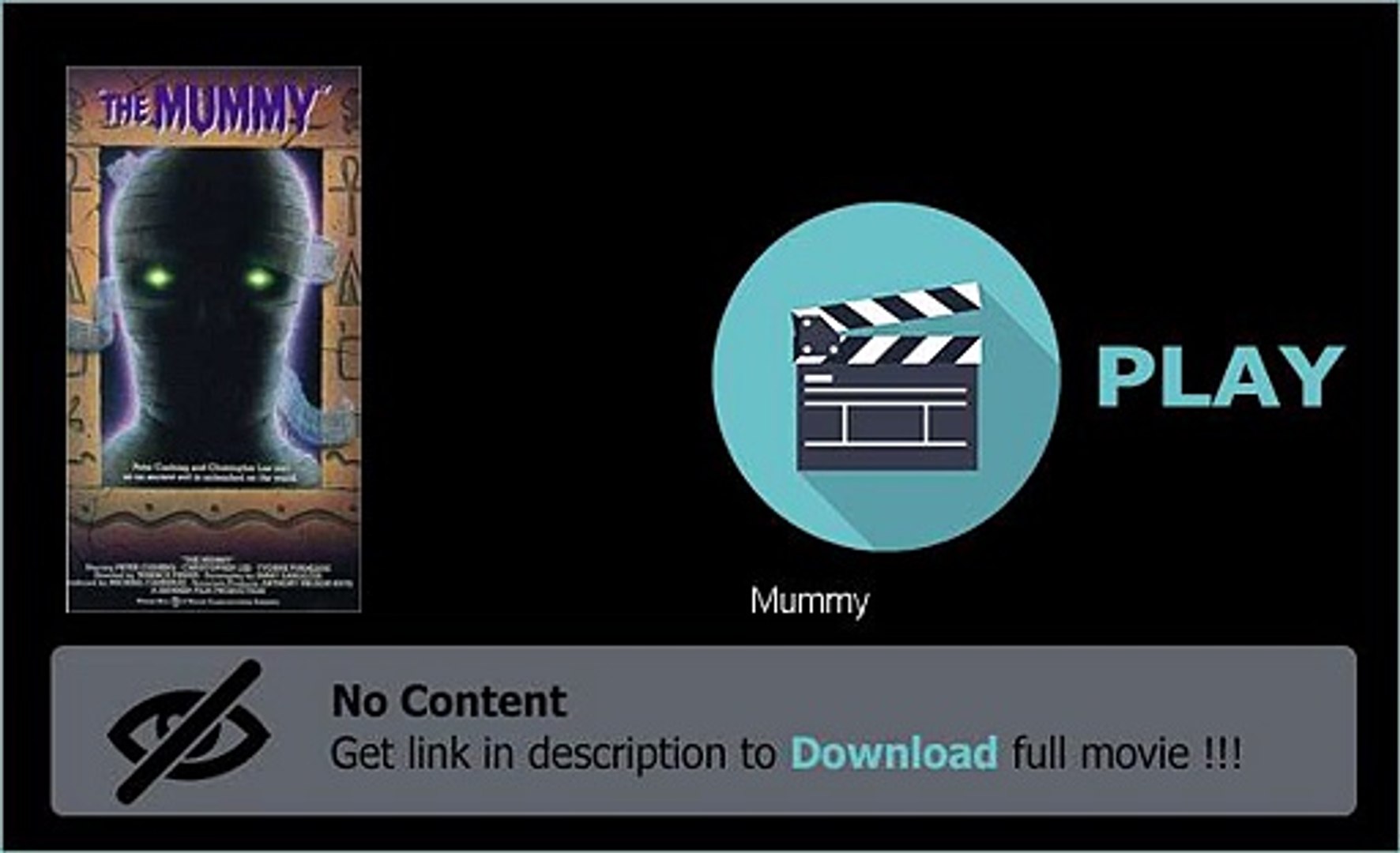 ⁣Mummy Movie Download Movie