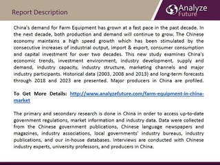 Farm Equipment Markets in China