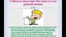 Coming Up with Good Essay Topics
