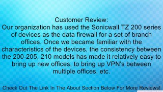 Sonicwall TZ 205 TotalSecure (01-SSC-4890) Review