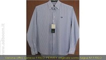 VERONA,    CAMICIA FRED PERRY ORIGINALE UOMO, TAGLIA M EURO 70