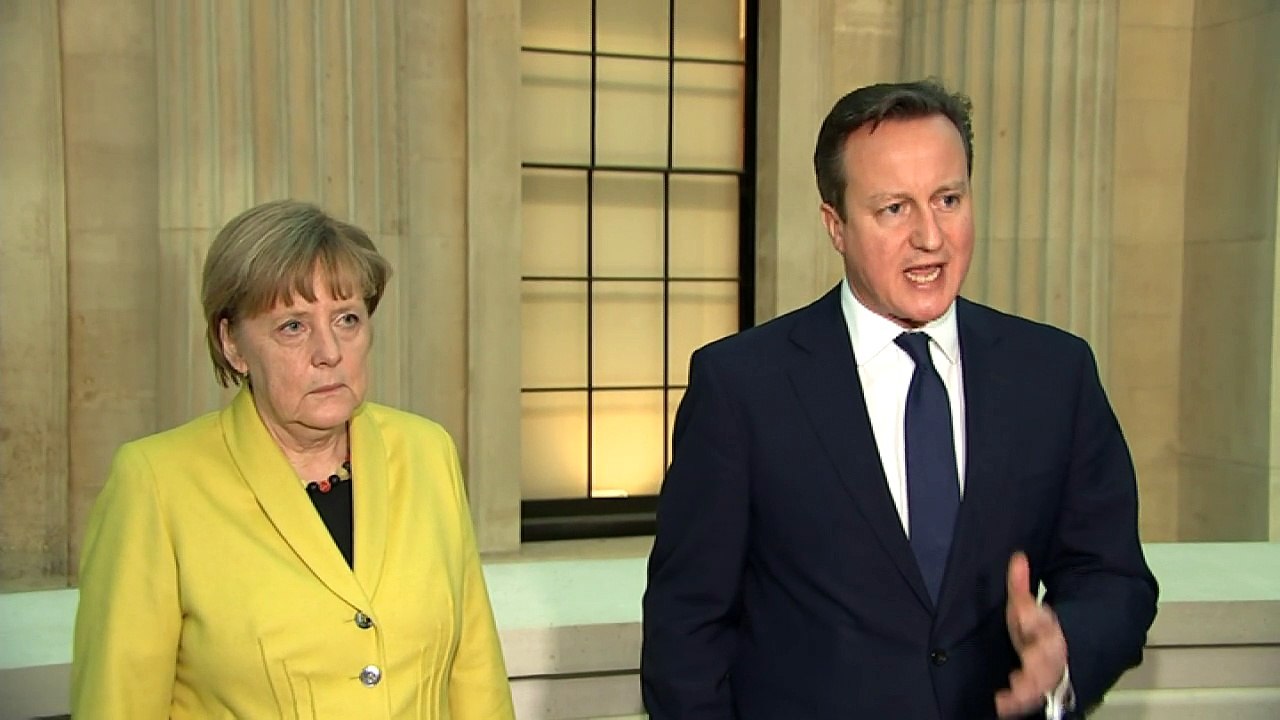 Cameron and Merkel condemn Paris terror attack