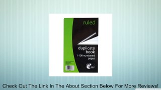Duplicate Book - 1 to 100 Numbered Pages - Ruled and Perfect Bound - Size 204mm X 127mm Review