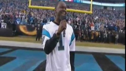 Wow ! Brian Mcknight Sings National Anthem Panthers vs Cardinals Amazing ! (Video)