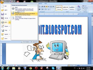 HOW TO PRINT A FILE IN MS WORD 2007 IN URDU