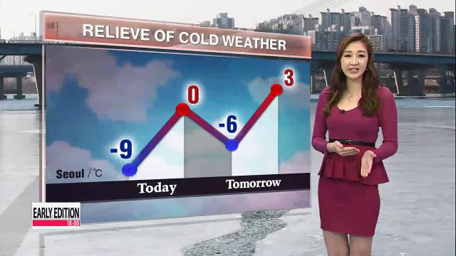 Frigid weather expected to let up tomorrow afternoon