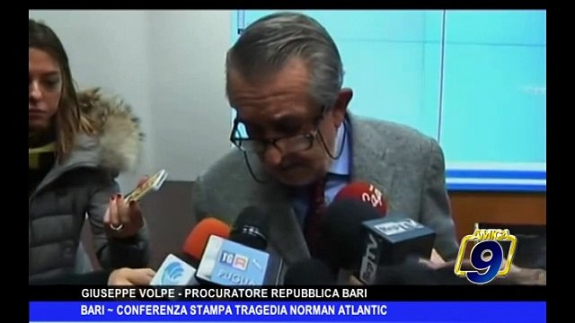 BARI | Conferenza stampa tragedia Norman Atlantic