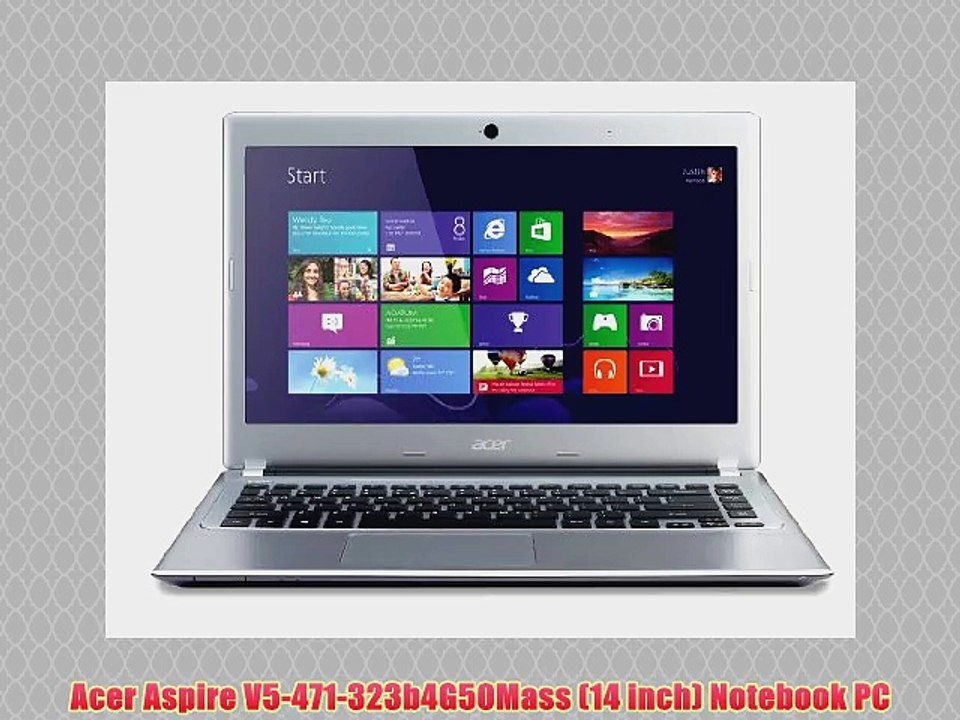 Acer Aspire V5-471 14-inch Laptop (Silver) - (Intel Core i3 2365 1.4GHz Processor 4GB RAM 500GB
