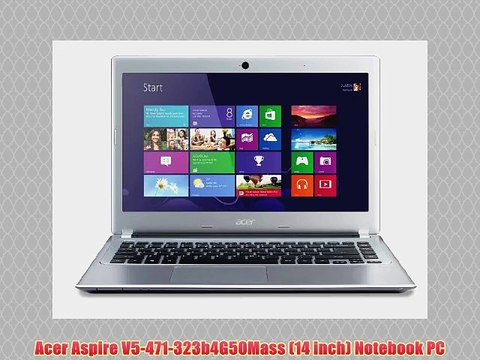 Acer Aspire V5-471 14-inch Laptop (Silver) - (Intel Core i3 2365 1.4GHz Processor 4GB RAM 500GB