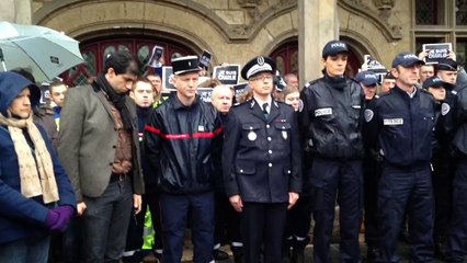 Rassemblement journée de deuil national à Saint-Quentin