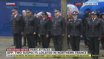 Met Police Officers Hold Minute's Silence For Paris Victims.