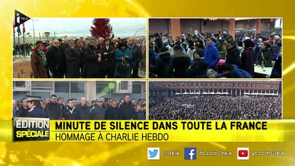 Charlie Hebdo: minute de silence nationale