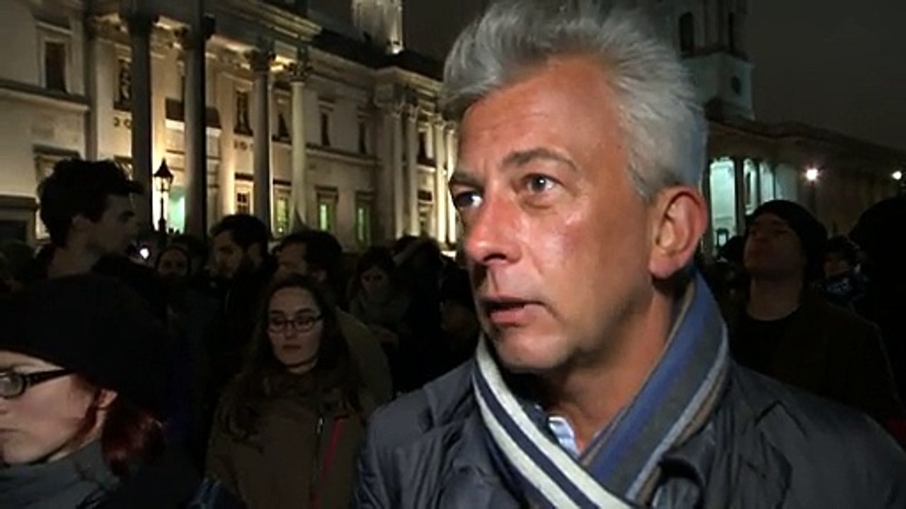 Paris shooting and killing murder- Hundreds attend Trafalgar Square vigil - Video Dailymotion, youtube