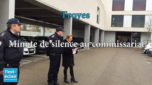 Minute de silence au commissariat de Troyes