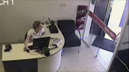 Pickup Truck Crashes Into Office Building, Secretary Nearly Killed